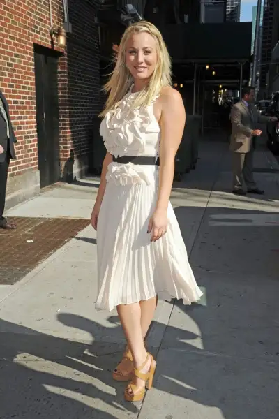Kaley Cuoco Shines on The Late Show with David Letterman